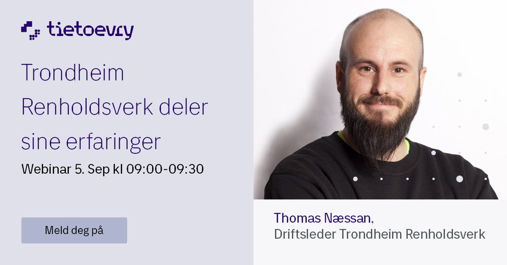 Webinaropptak: Varslingstjenester, erfaringer fra Trondheim Renholdsverk